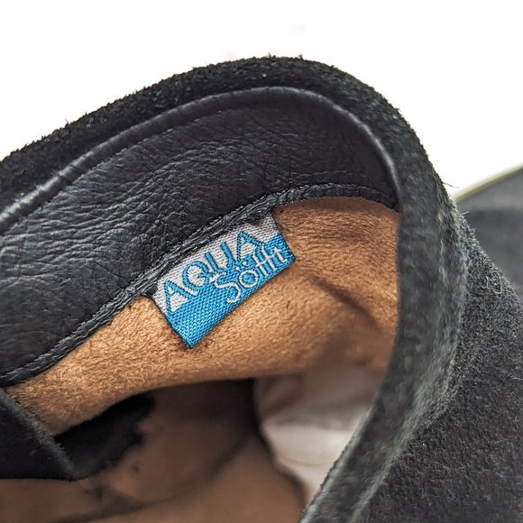 Sofft Women Siri Side Zip Distressed Black Suede Wedge Boots Size 10 - Picture 5 of 11